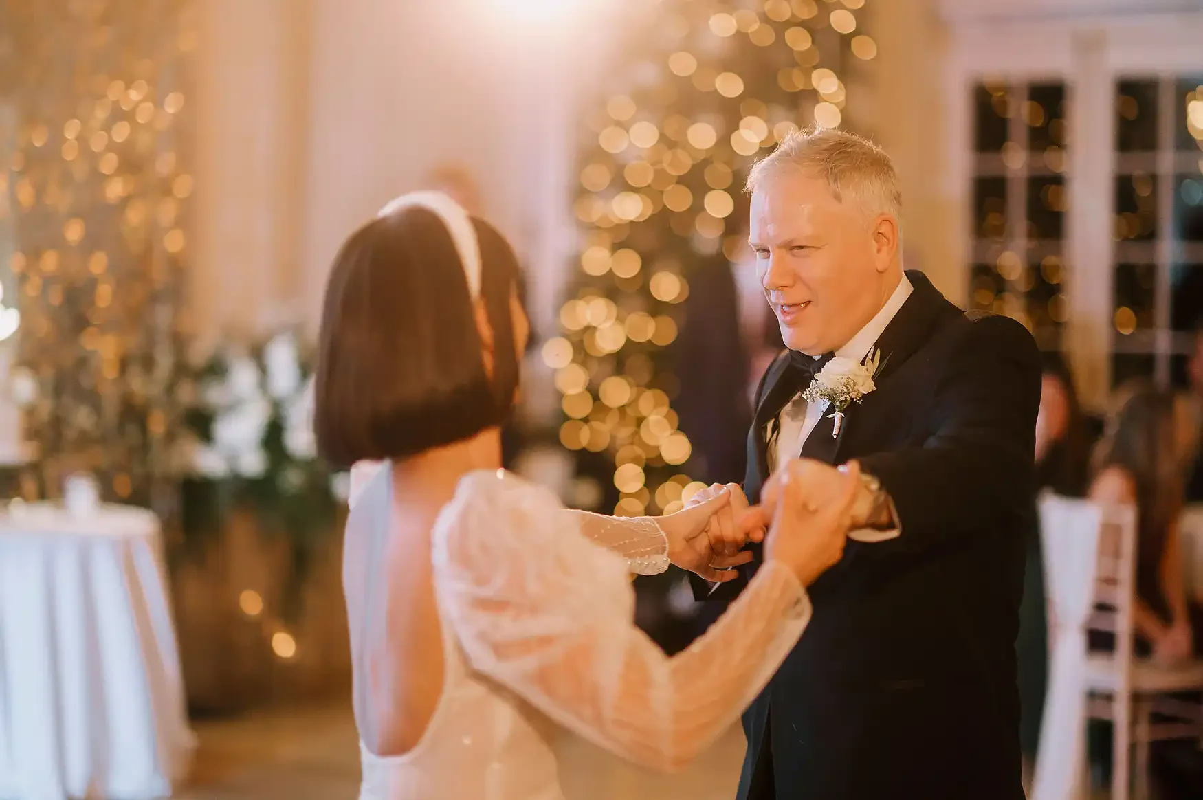 Christmas Lights & Black Tie: Lyndsey & Berkley’s Winter Wedding at Hodsock Priory