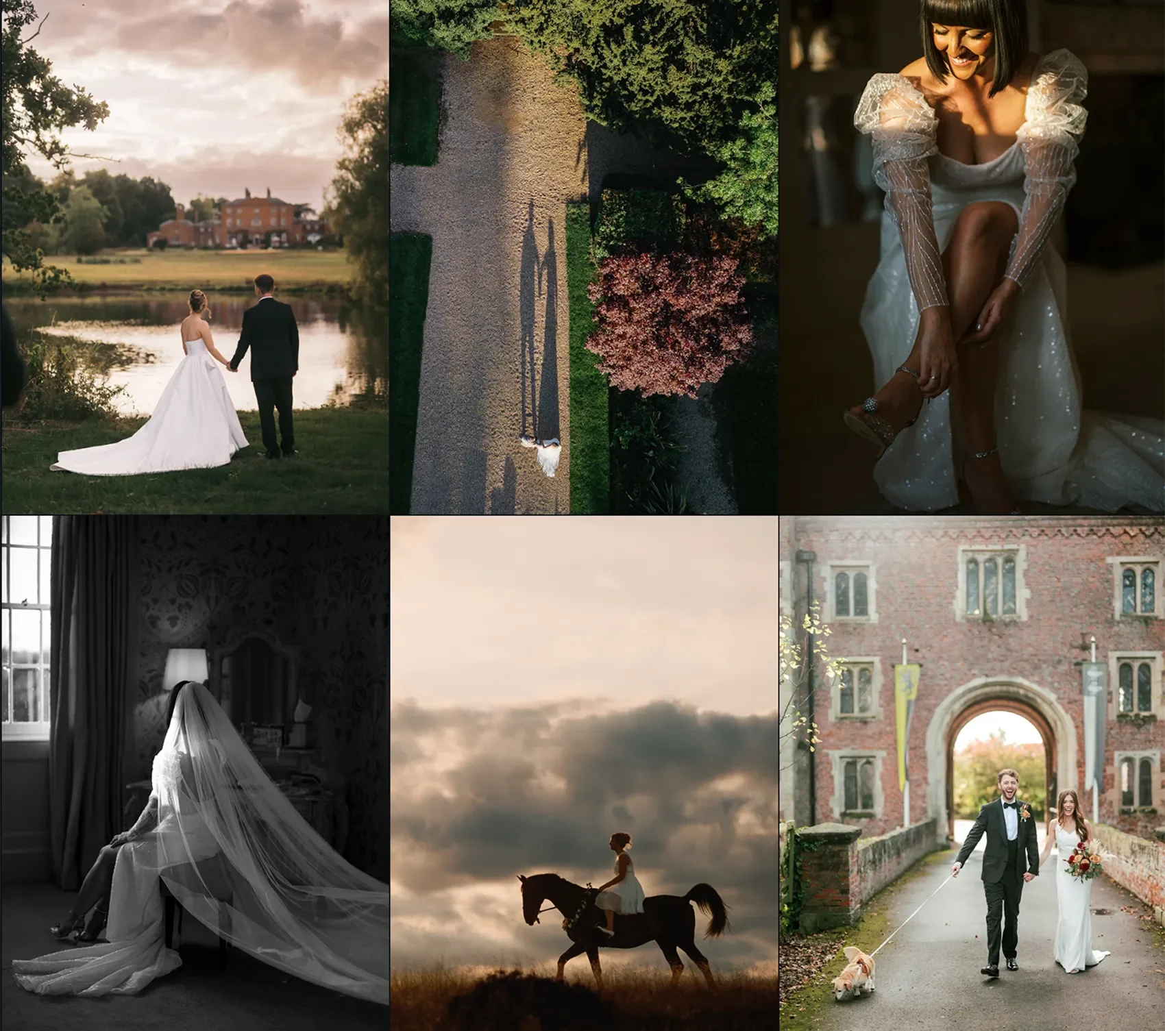 montgae of wedding photos across Yorkshire