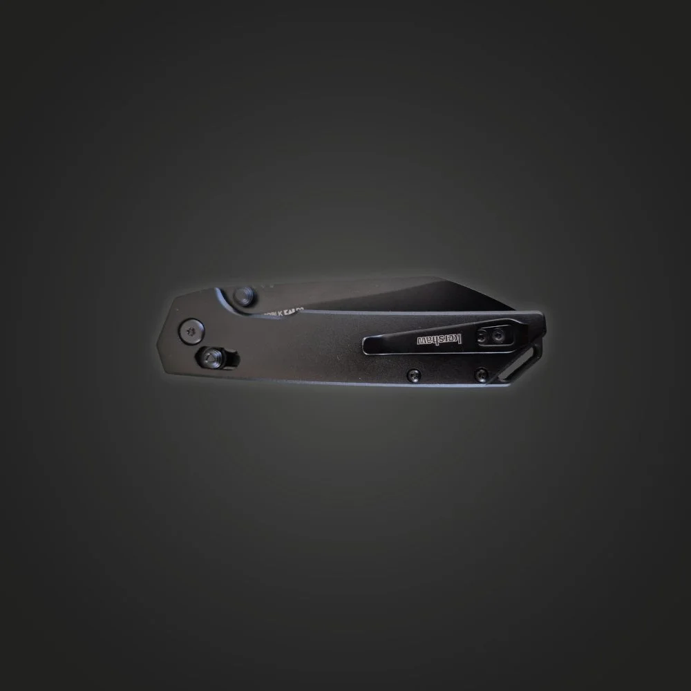Kershaw Iridium Reverse Tanto closed, clip side