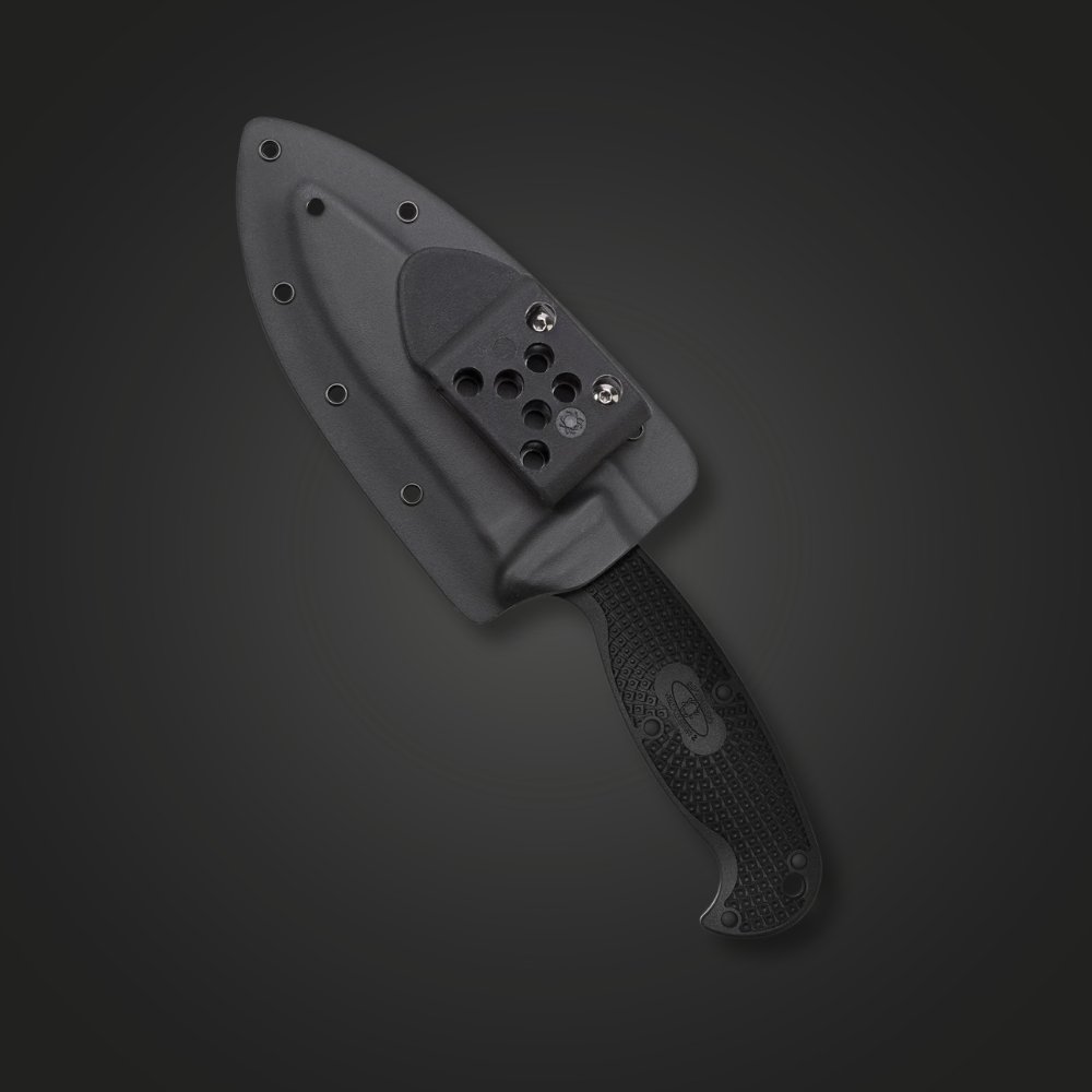 Spyderco Jumpmaster 2 in its Boltaron sheath, G-Clip side