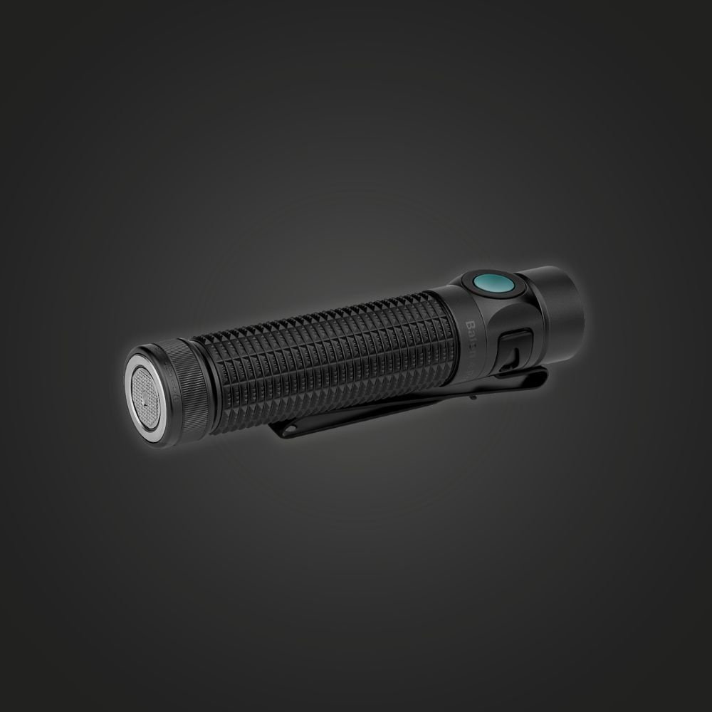 Olight Baton 4 Pro tail cap with magnetic charging end and tail switch