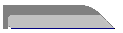 Sheepsfoot blade with straight cutting edge and blunt rounded tip for safe rescue and electrical work