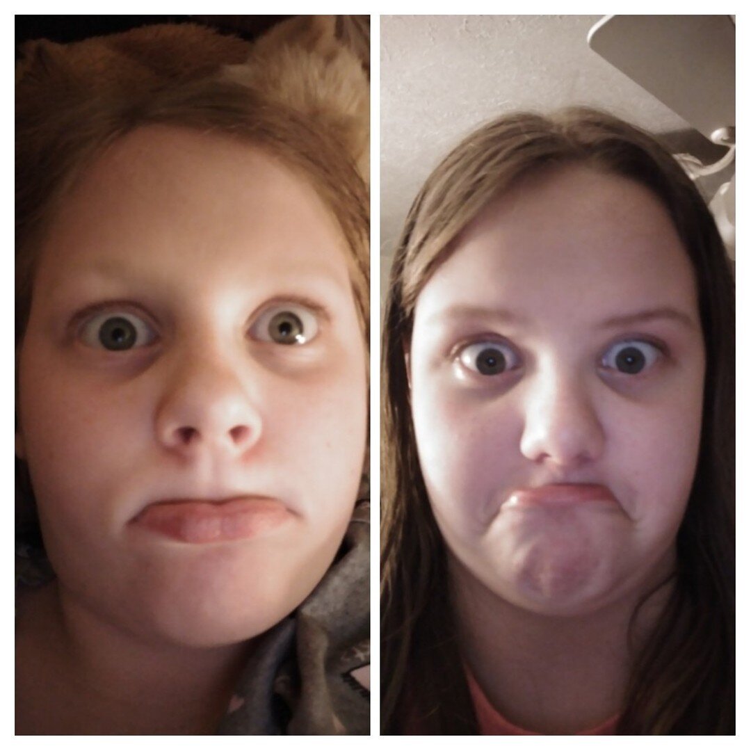 This was sent to me yesterday. They said &quot;Porg faces&quot;. 😂 My girls crack me up.
