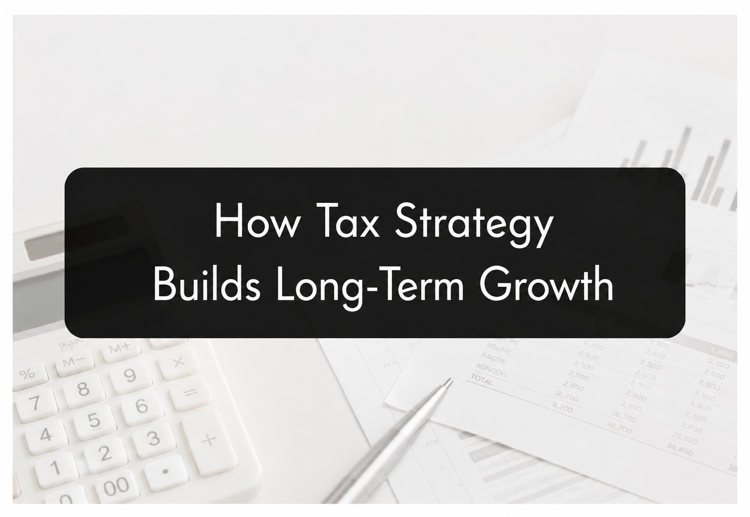 How Tax Strategy Builds Long-Term Growth