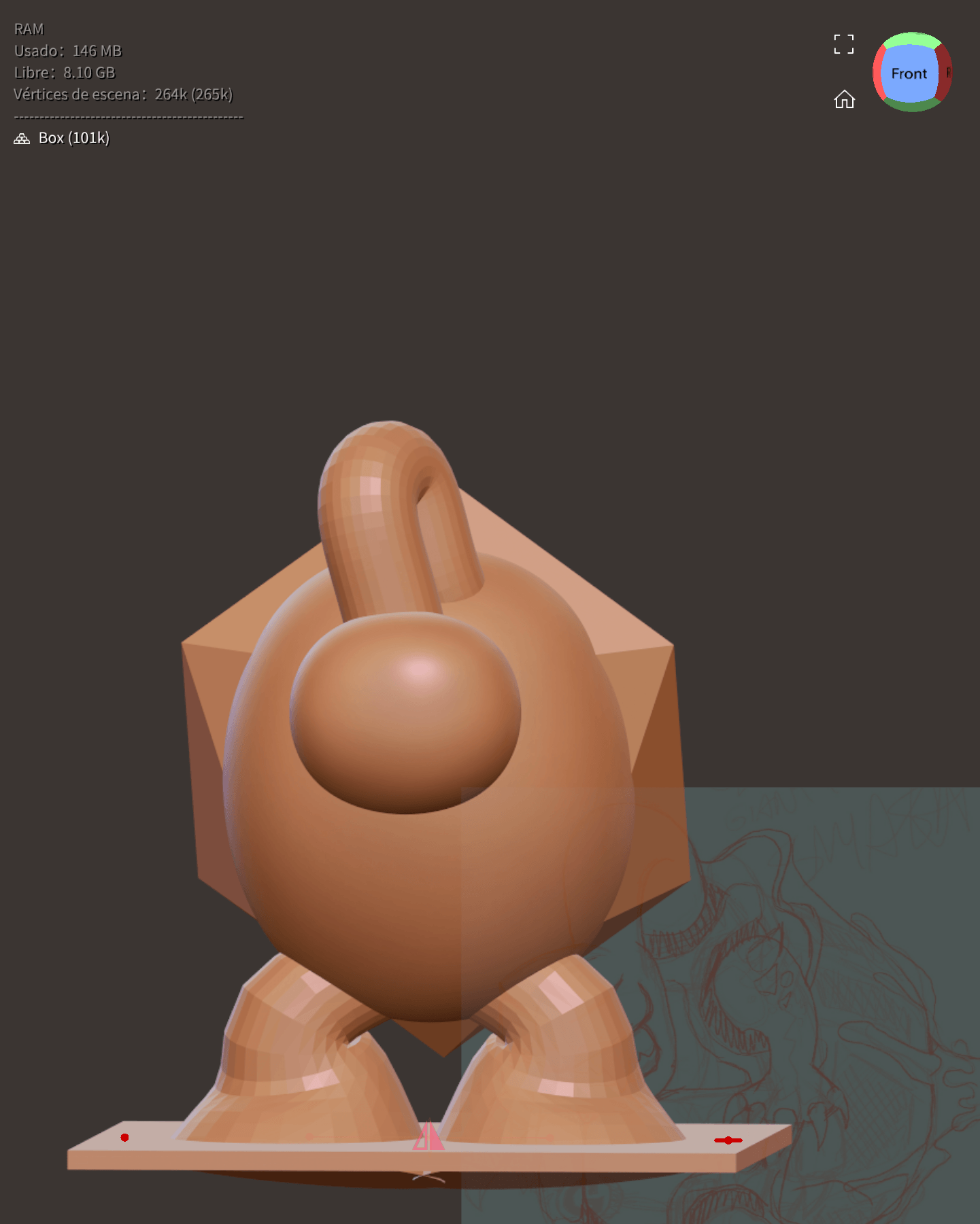 Professional production pipeline for custom collectibles. This stage shows the HD 3D sculpting process using zbrush nomad sculpt , As an art toy maker, I specialize in creating production ready action figures from the first block out to the final res