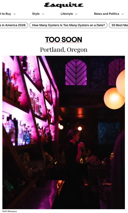 Too Soon, The Best Bars in America 2025