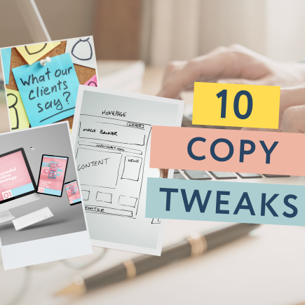 10 Copy Tweaks You Can Make to Your Website