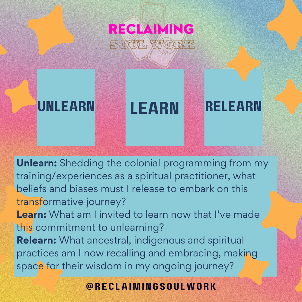 Unlearn Learn Scripture Unlearning as part of our Spiritual Work — RECLAIMING SOUL WORK PODCAST