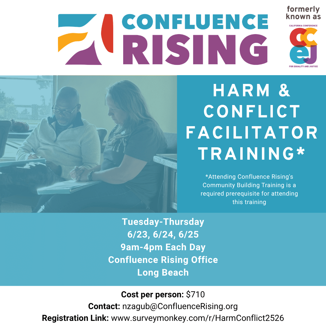 Harm &amp; Conflict Facilitator Training* Day 1