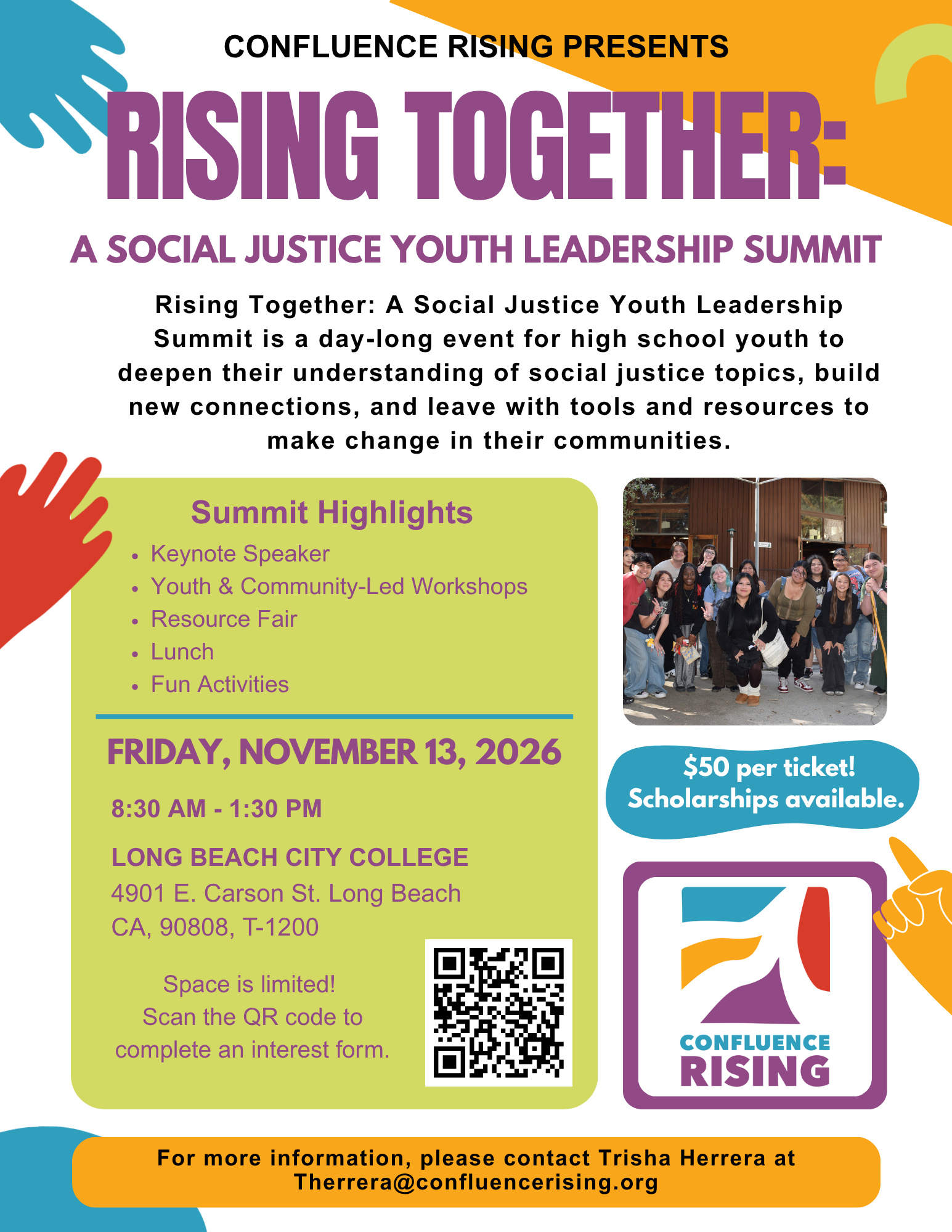 Rising Together: A Social Justice Youth Leadership Summit