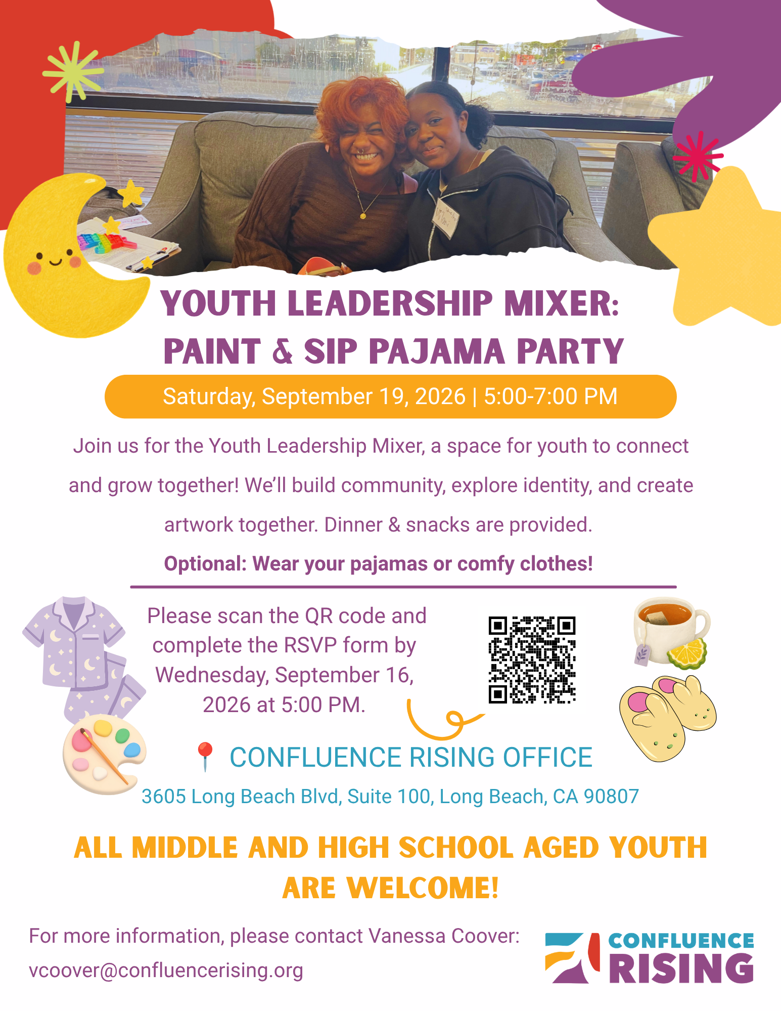 Youth Leadership Mixer: Paint and Sip Pajama Party