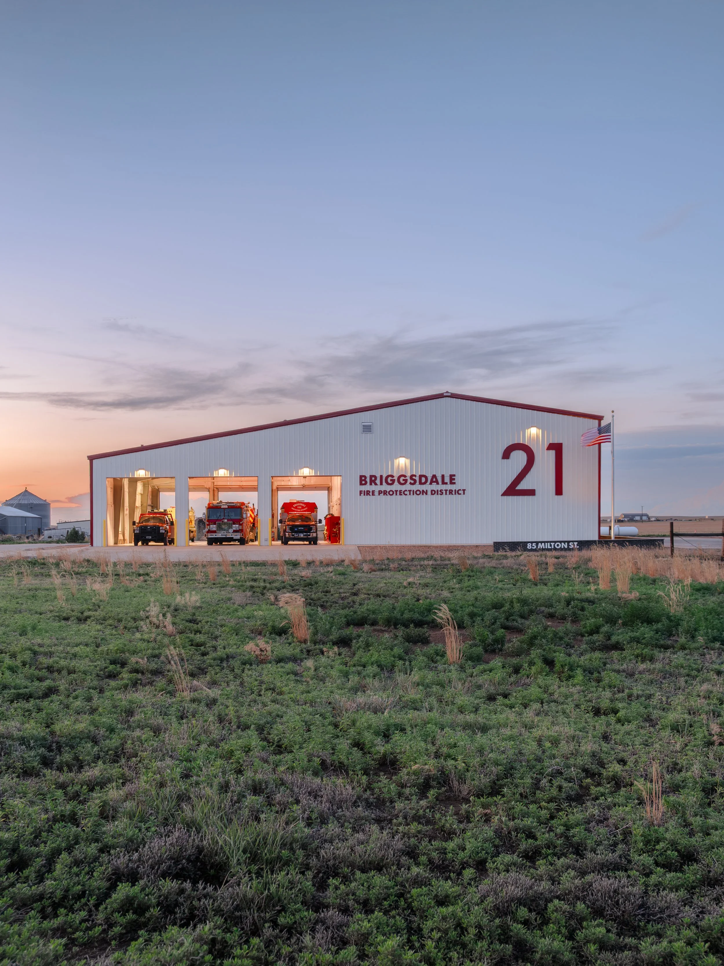 New Colorado Fire Station Photos: Briggsdale Fire Protection District Station 1