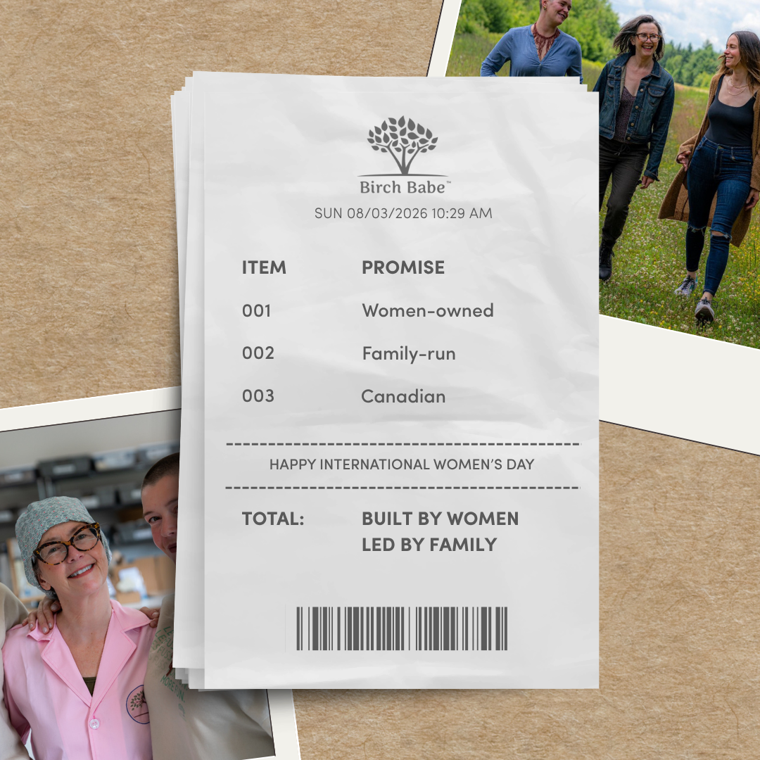 Receipt styled for an International Women's Day campaign, for a skincare client.