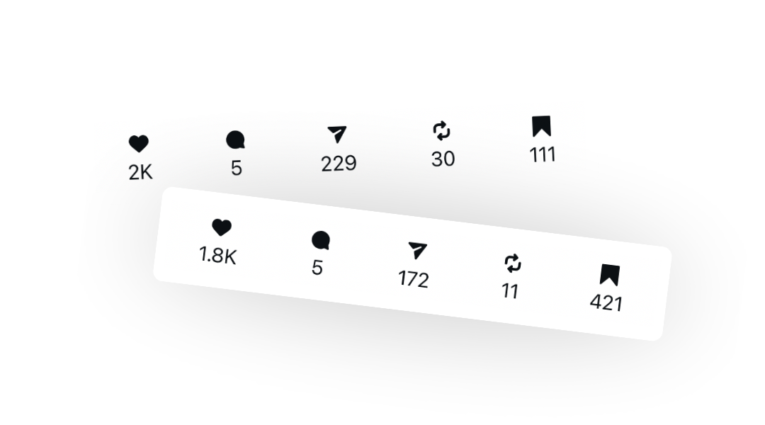 Screenshot of strong social media engagement results, including likes, comments, shares, and saves, from a Sisko Media client.