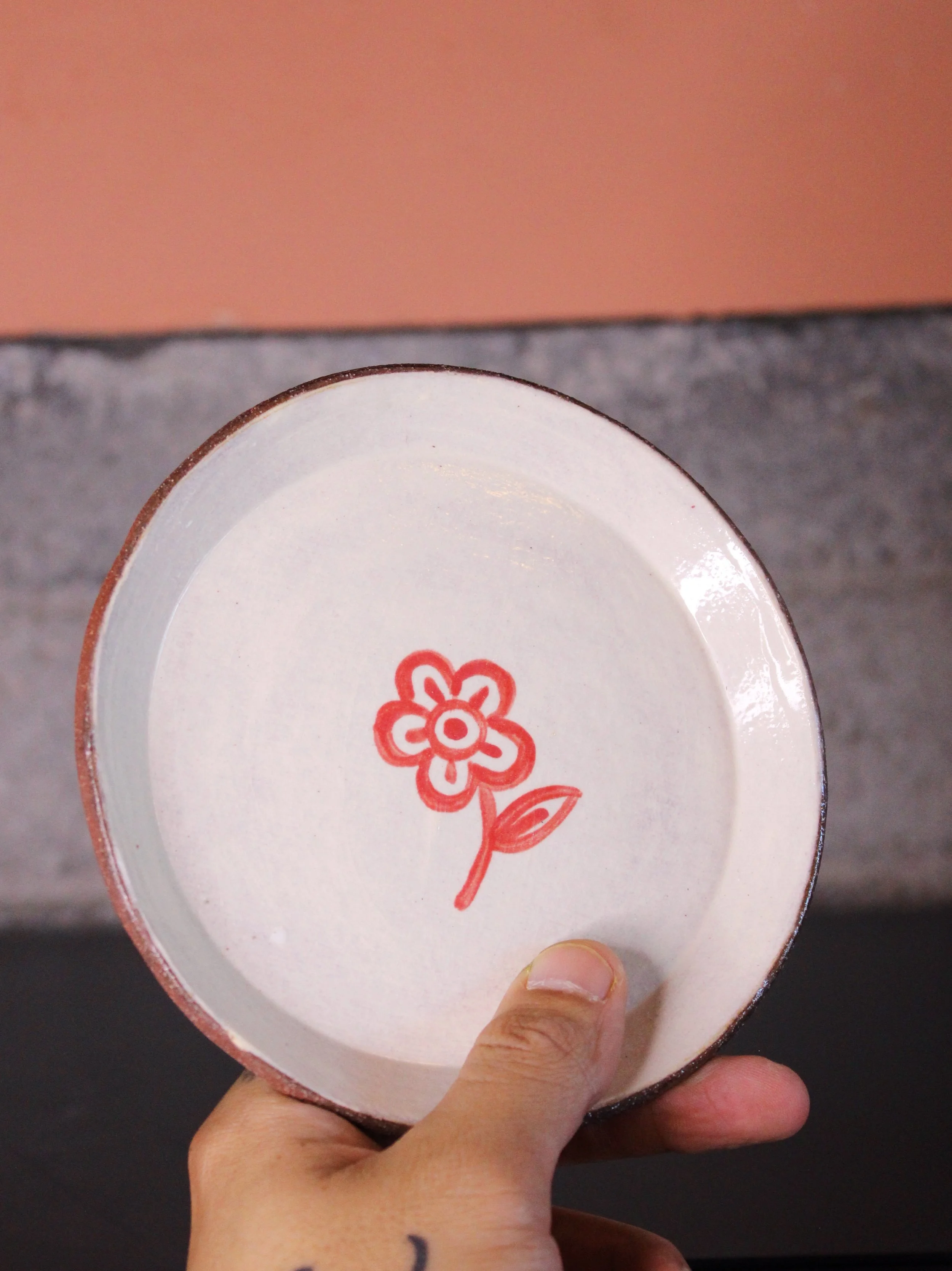 Red Flower, small plate
