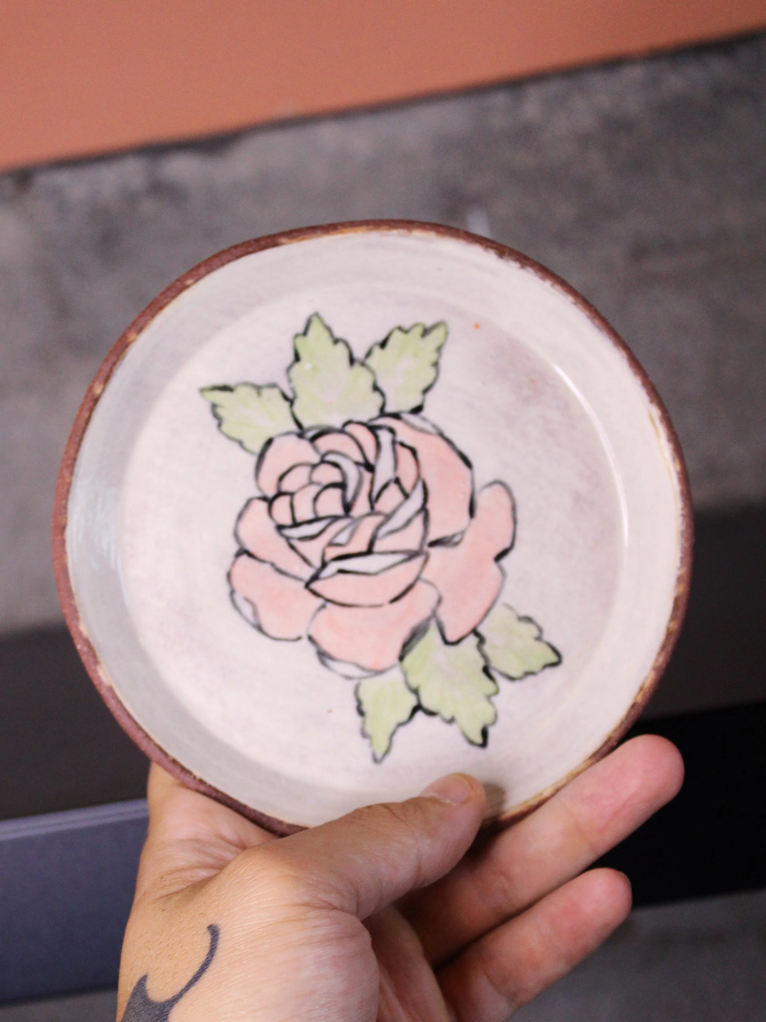 Pink Rose, small plate
