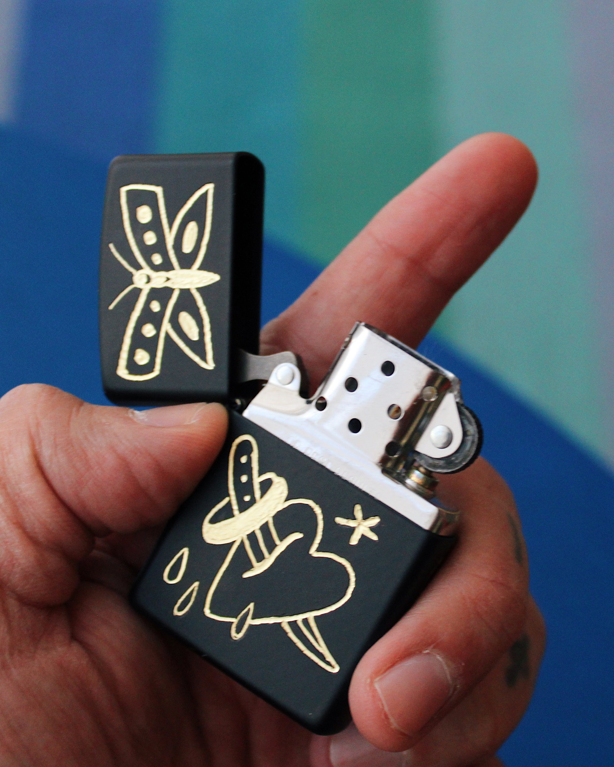 Butterfly Zippo, Black