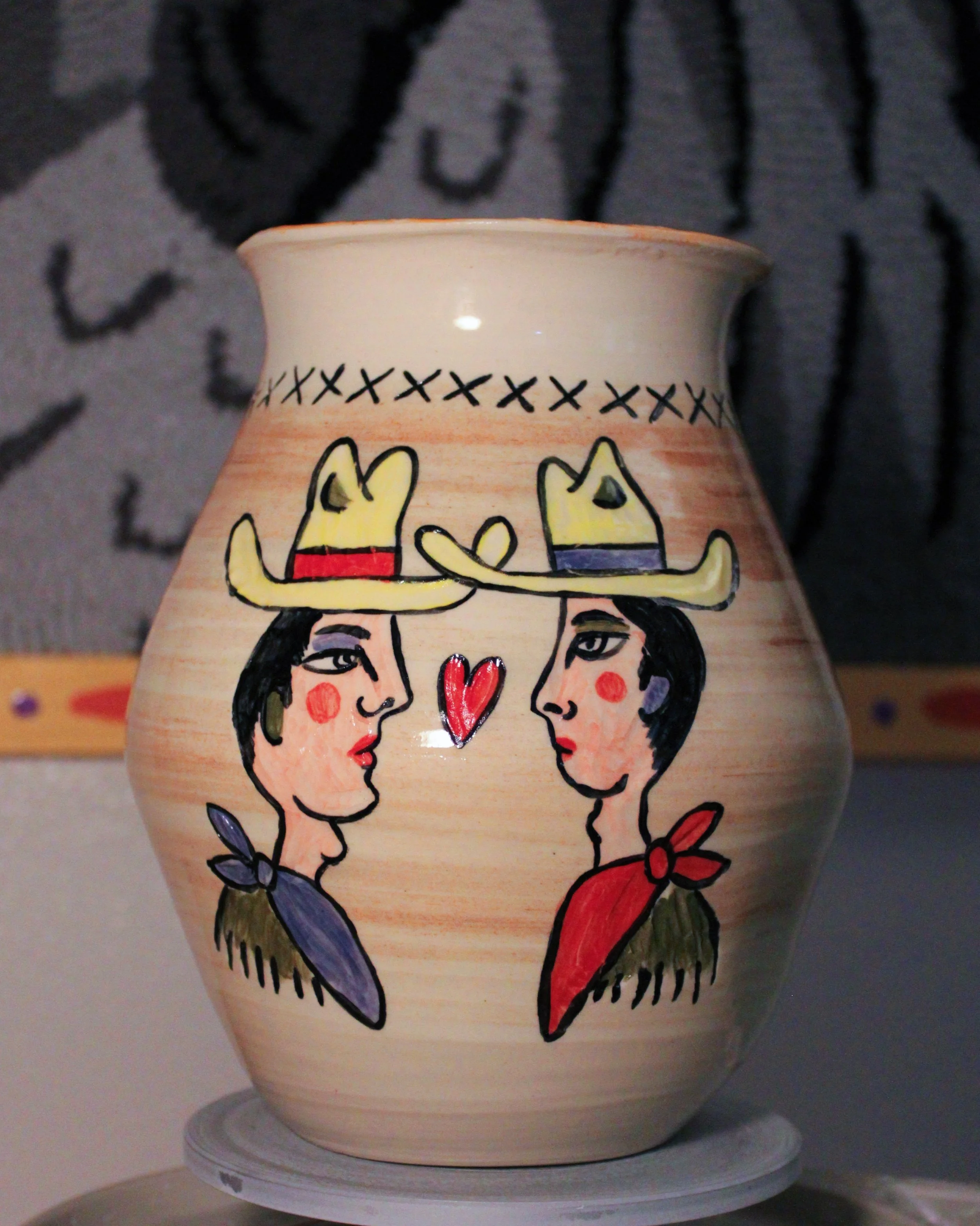 Lovers, medium vase