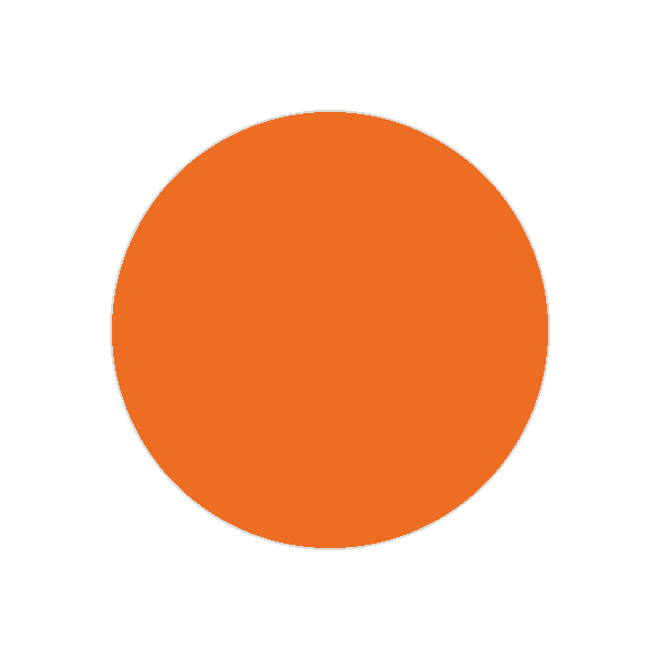Reddish orange colour swatch