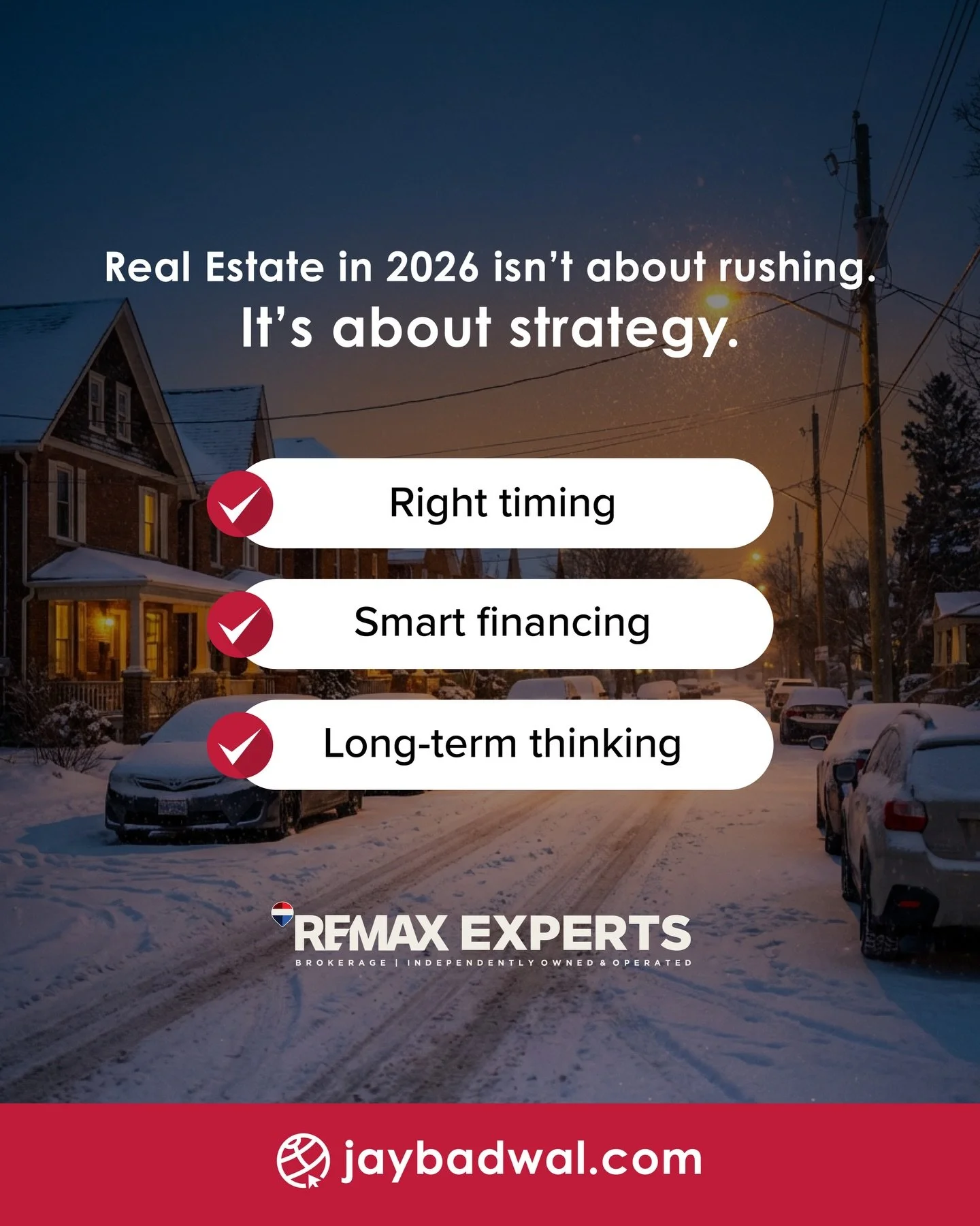 Success in real estate comes to those who plan. 🏠✨ Let&rsquo;s talk about your options and make your next move a smart one. Send me a message today.
 
📱 416.902.4843
📧 info@jaybadwal.com
💻 www.jaybadwal.com

#JayBadwal #REMAXExperts #GTARealEstat