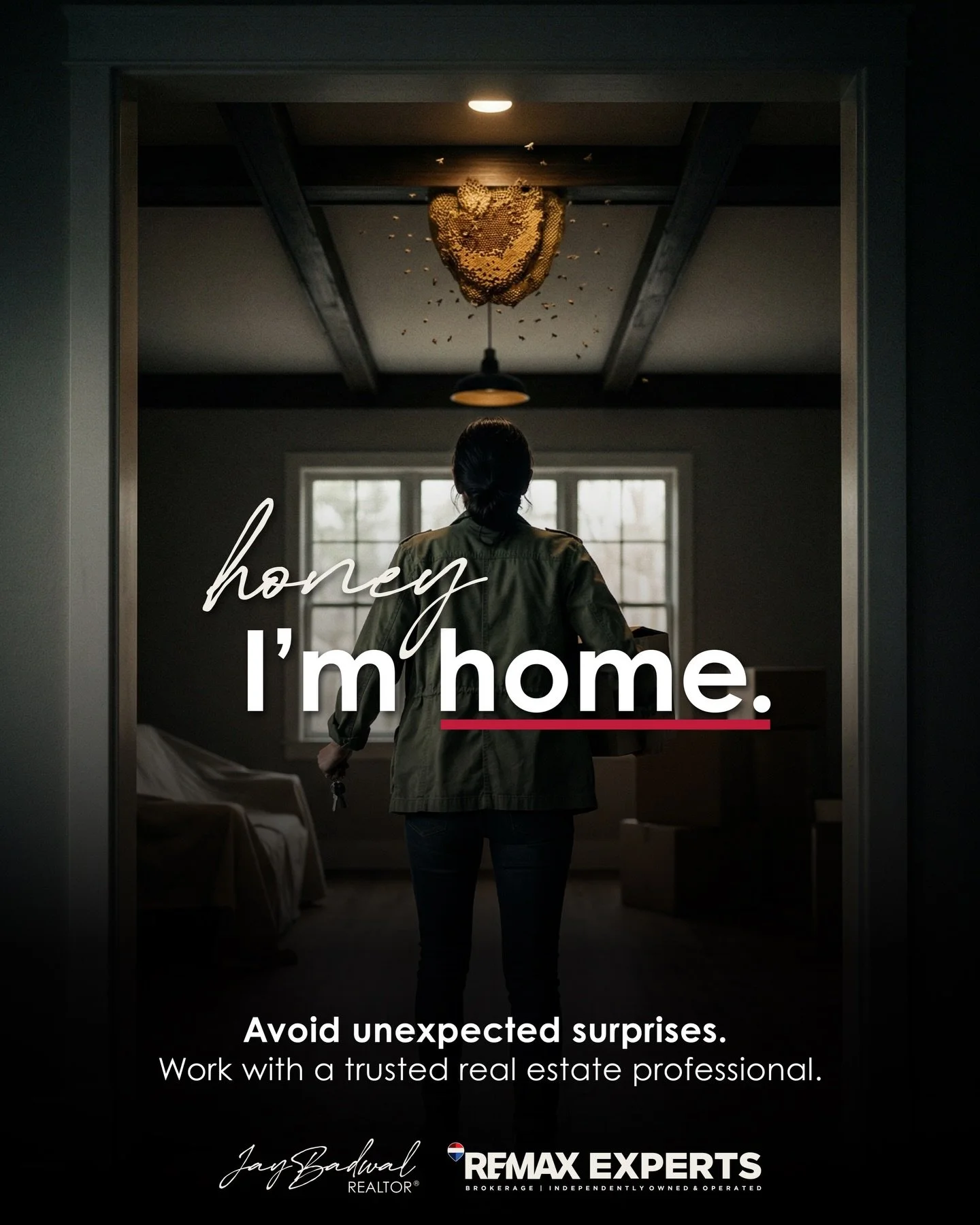Honey, I&rsquo;m home&hellip; and so are the bees 🐝🏡

Funny visual, but real talk, not every home surprise is this obvious.

Some issues are hidden behind walls, under floors, or buried in paperwork. That&rsquo;s where having the right agent matter