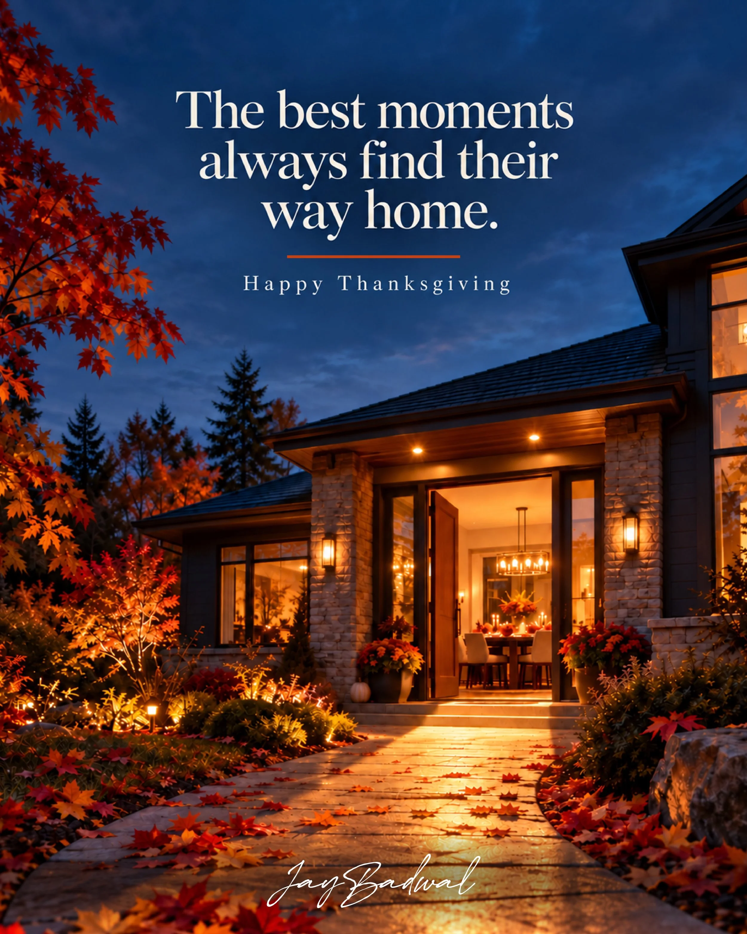 Some travel across the city. Some across the country. All for a seat at a familiar table. 🍂

This Thanksgiving, we&rsquo;re reminded that the best part of a home is who we get to share it with.

Here&rsquo;s to doors opening, extra chairs and conver