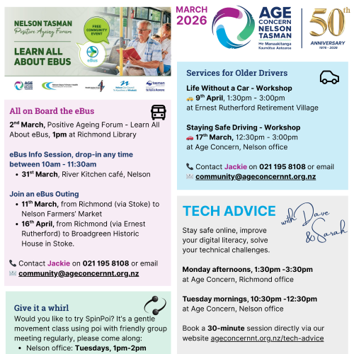 Coming up in March 2026