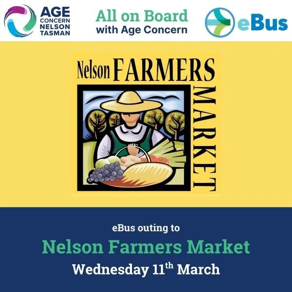 All on Board the eBus to Nelson Farmers Market