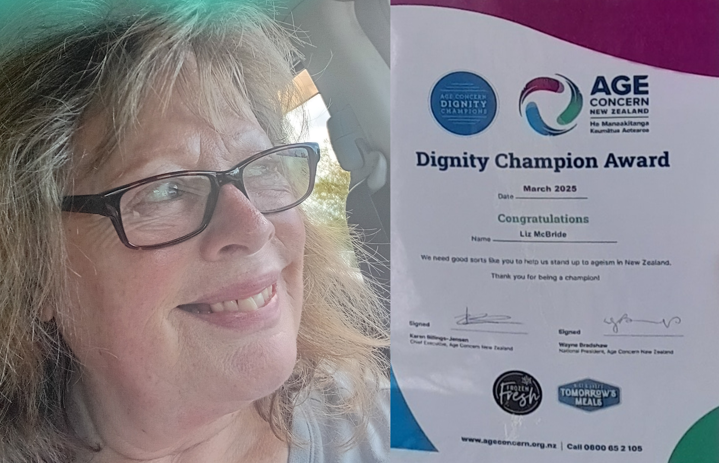 Local Liz Awarded Dignity Champion Award