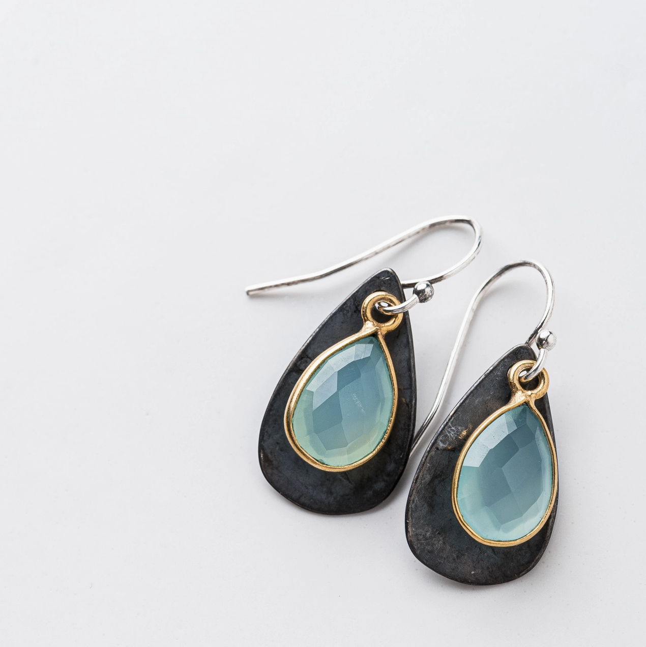 Chalcedony Black Petal Earrings.png