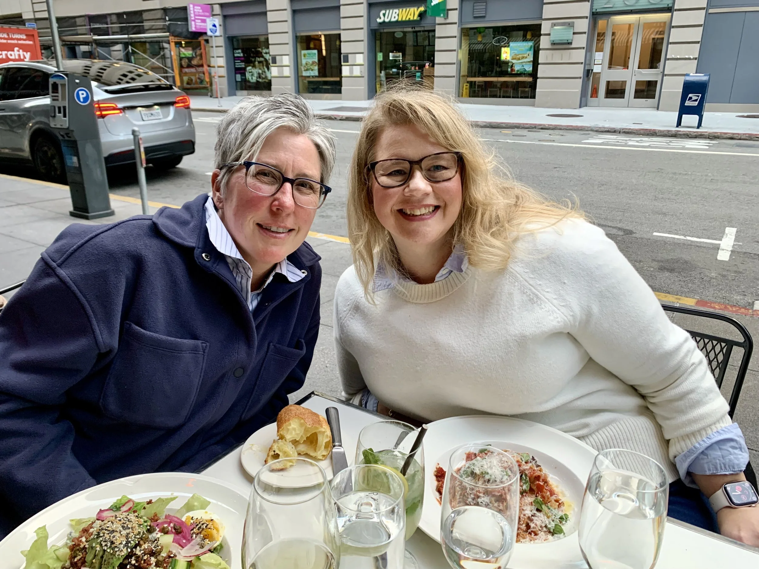 Mary and Bobbie at Wayfare Tavern in San Francisco (2026)