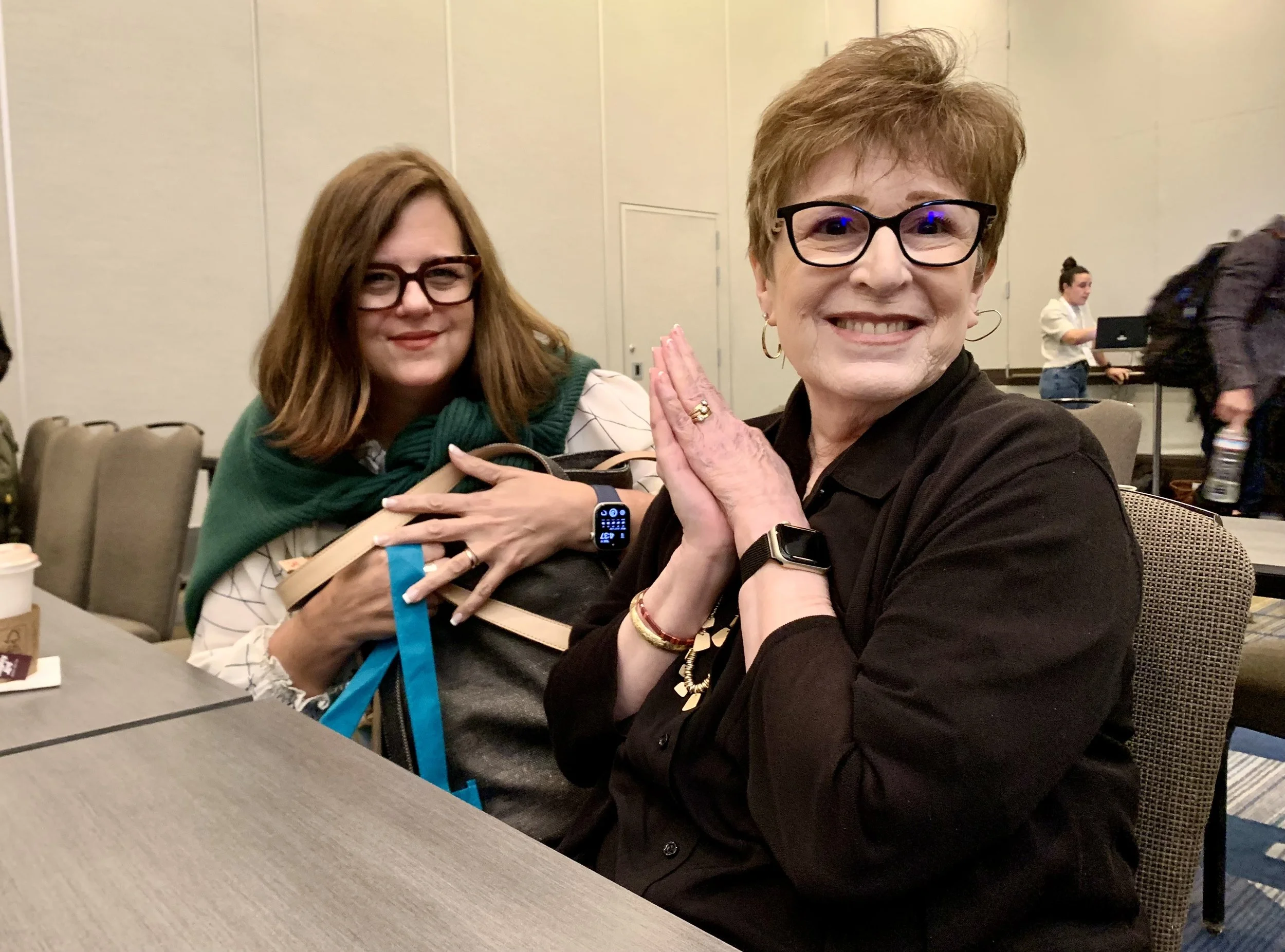 Karre Williams and Jill Marker at the Open Minds: Service Excellence Institute conference in San Francisco (2026)