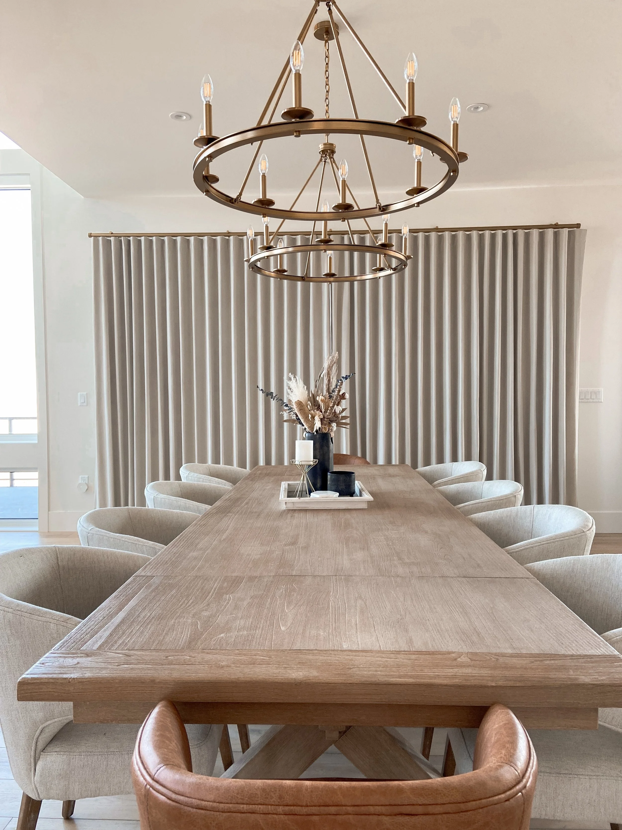 Custom draperies designed to complement modern interiors in Medicine Hat.