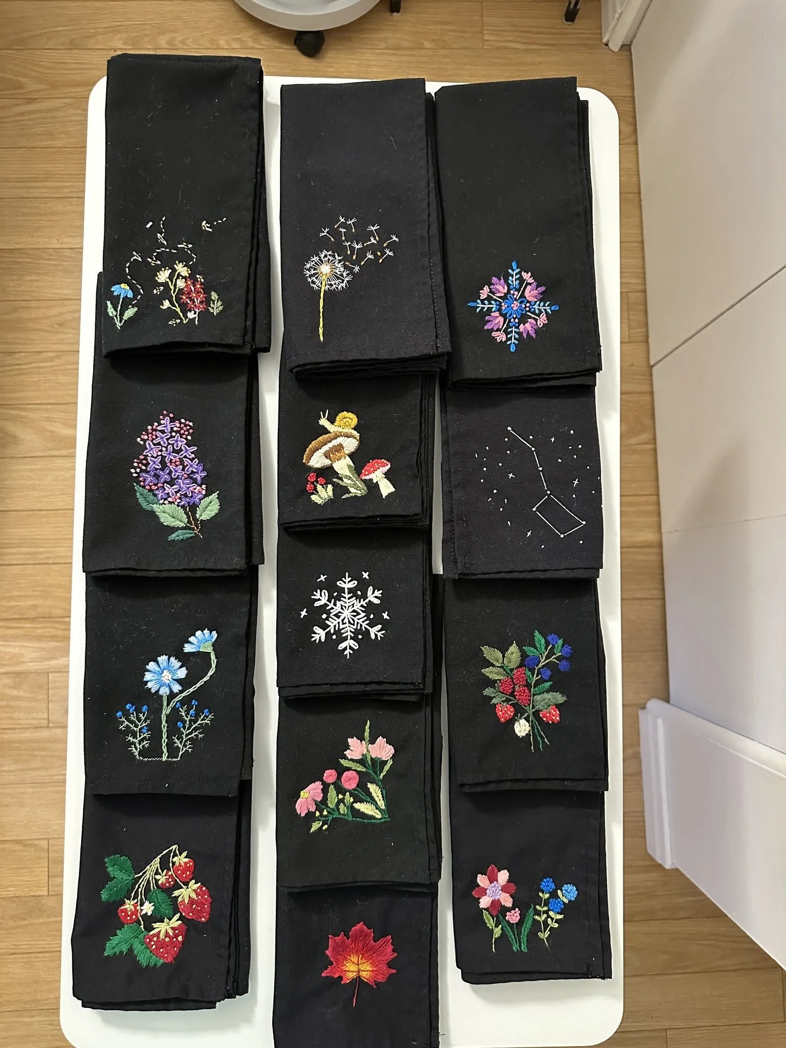 Projets variés du livre "Ma broderie nature" par Sylvie M.