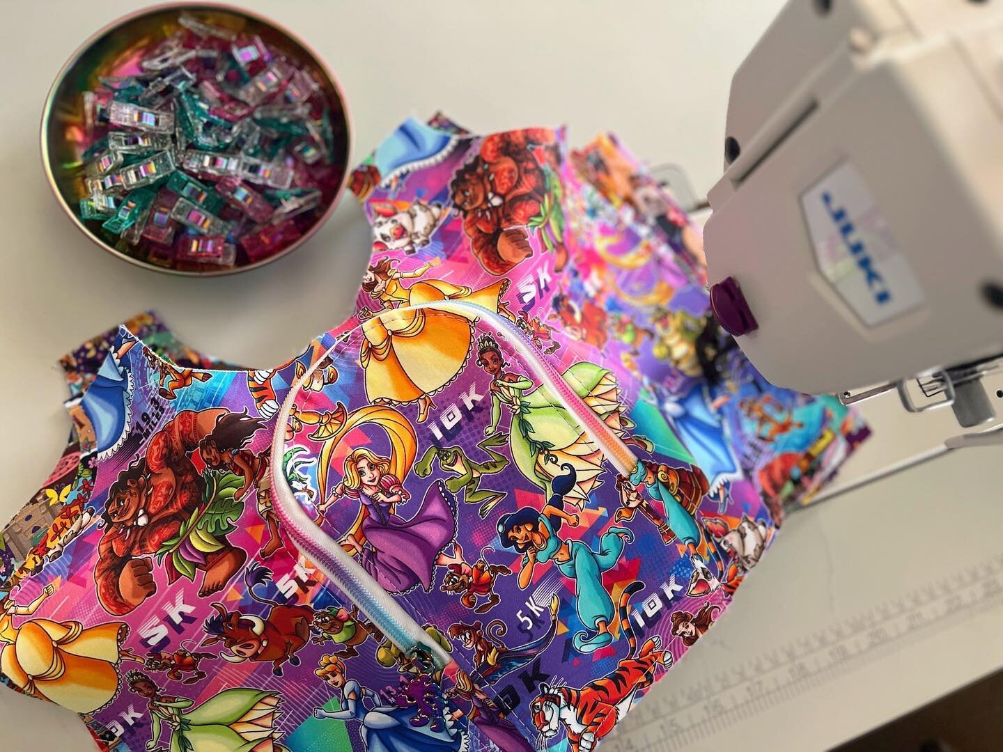 Runners - unfortunately the princess weekend fabric did not arrive before the race weekend, but I will have this ready to ship water bottle bag available as part of the March website drop.  Additionally this fabric &amp; more of the marathon weekend 