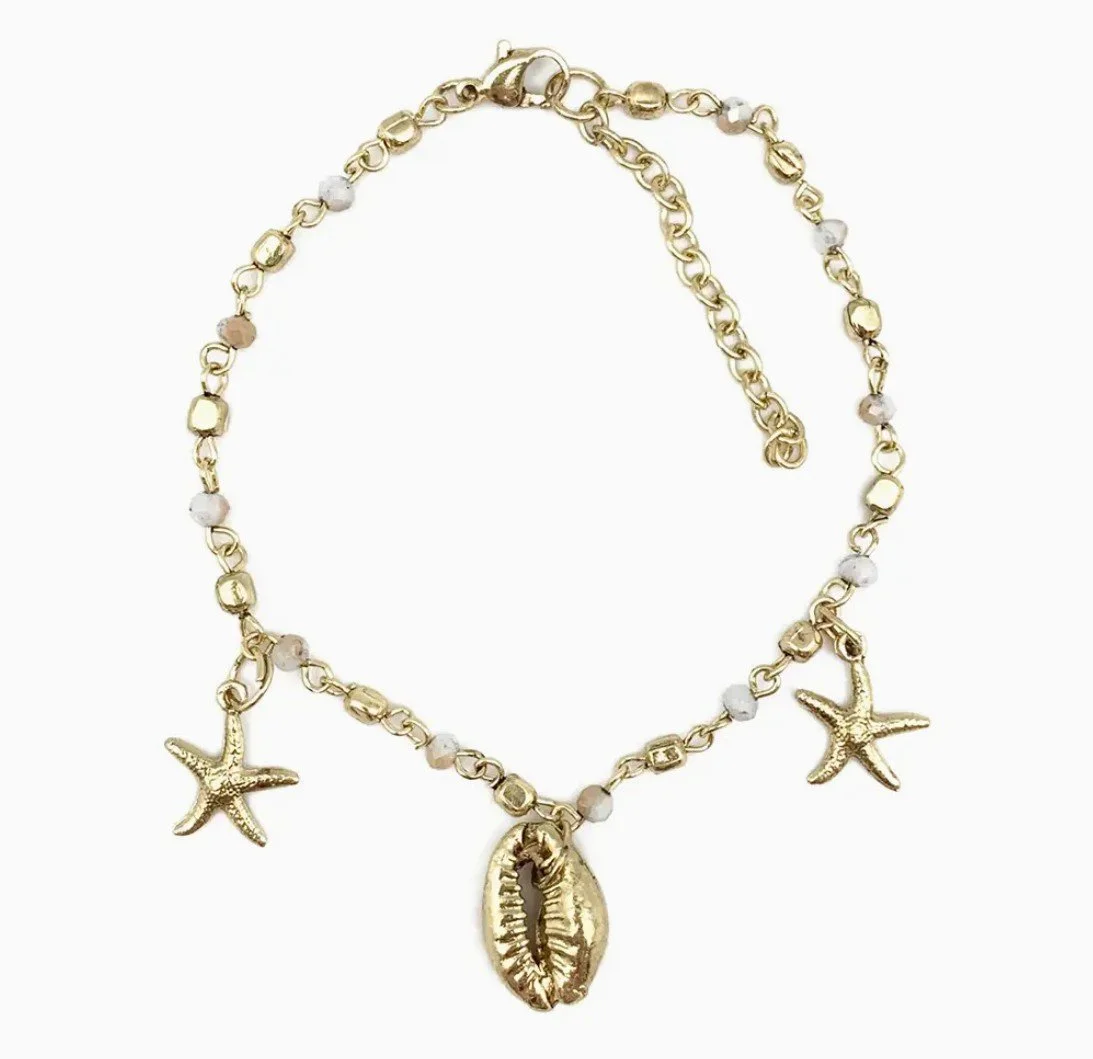 Golden Coastline Anklet