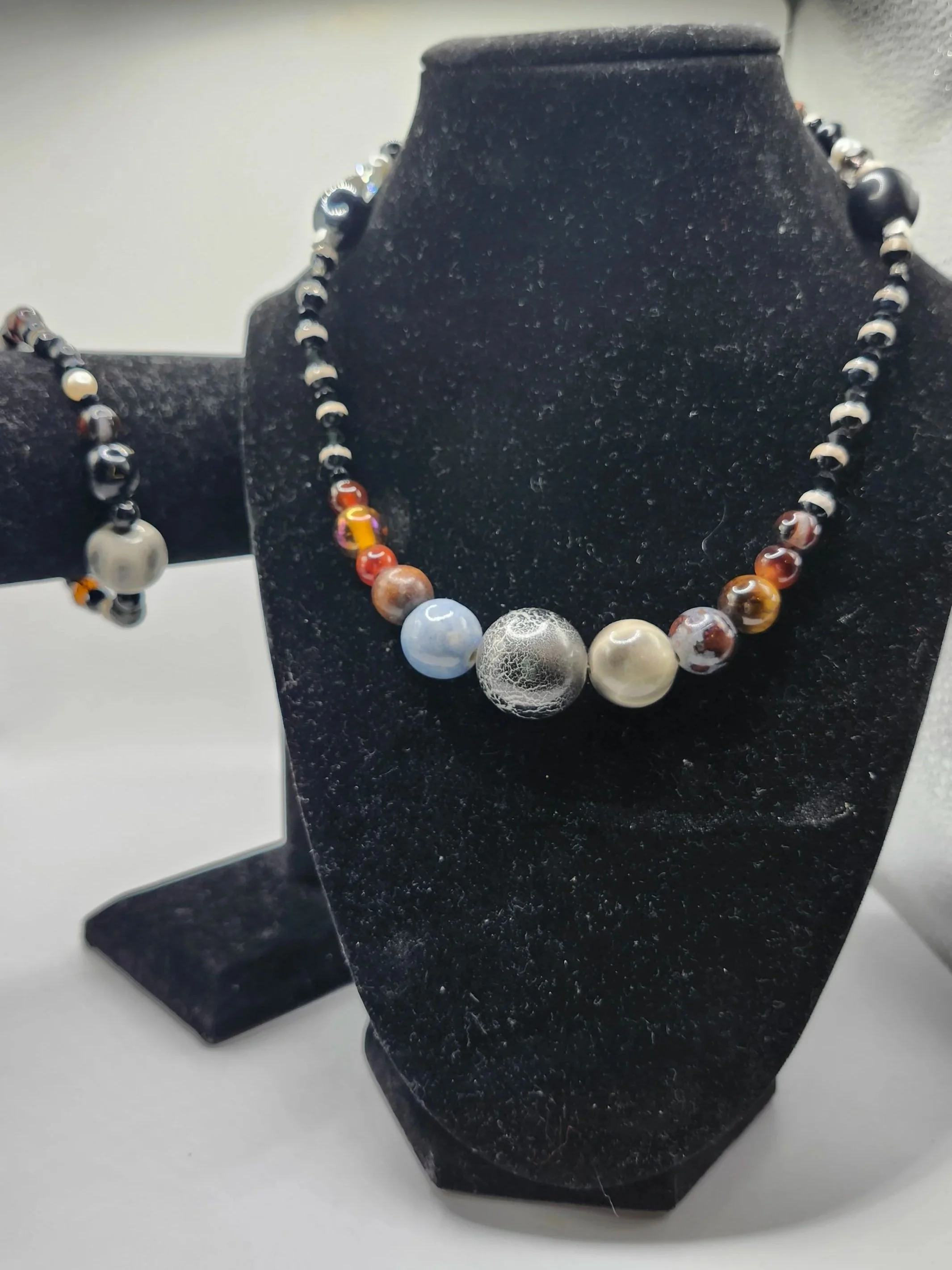 Cosmic Beaded Necklace & Bracelet Set