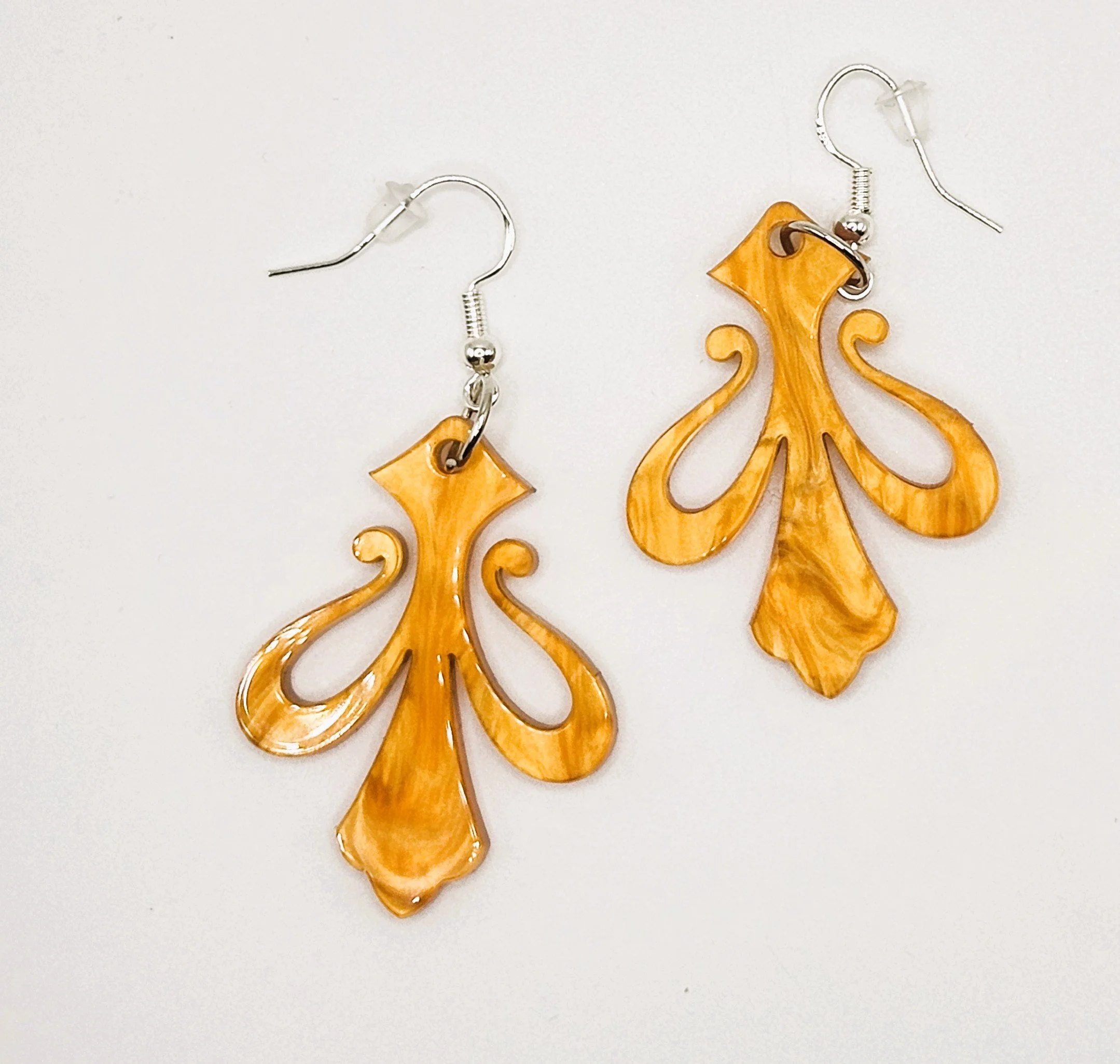 orange lily flower earrings.jpg