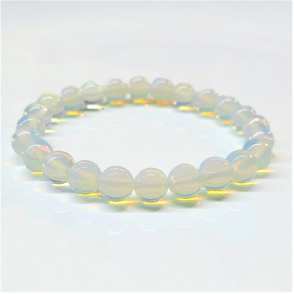 Opalite Beaded Stretch Bracelet