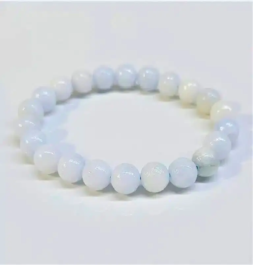 Celestite Beaded Stretch Bracelet
