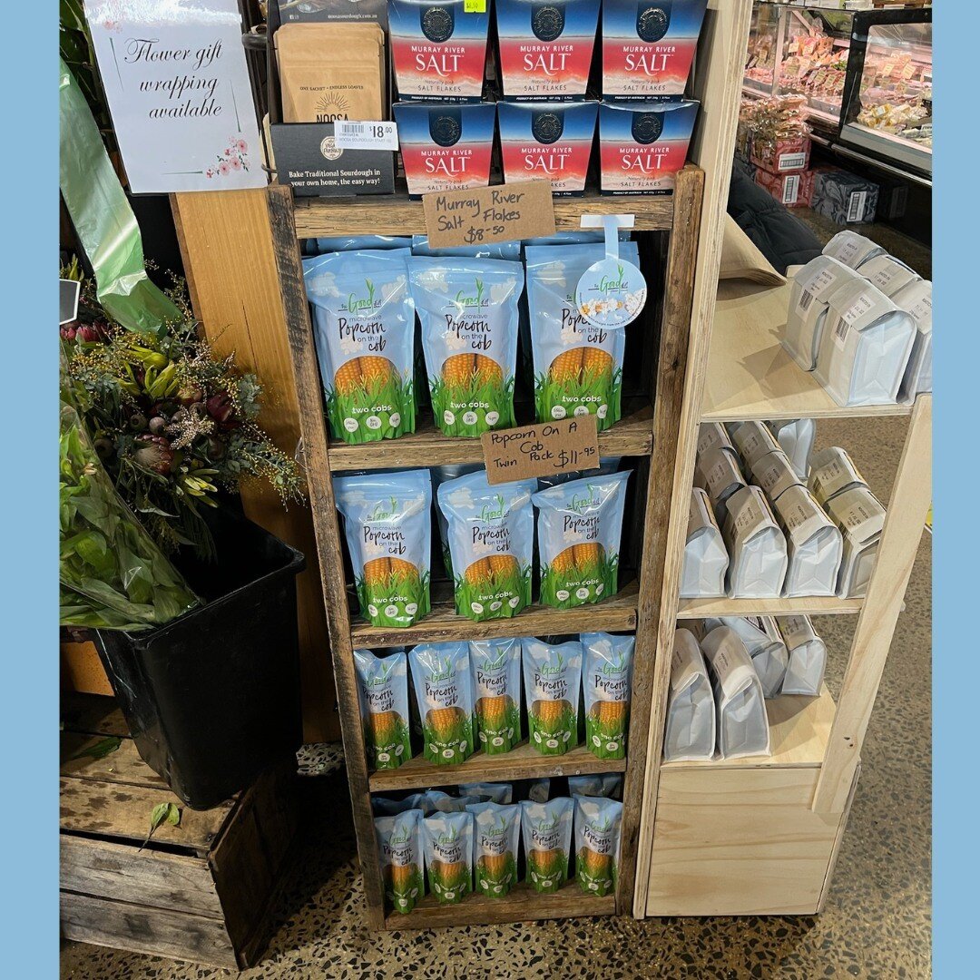 We're thrilled to see this 'popping' good display at Watts Fresh in Kyneton! 😎

#gooddirtfoods #thegooddirt #wattsfresh #coeliacfriendly #familyfarming #goulburnvalleygrown #glutenfree #popcornonthecob #aussiefarmers #whogrowsyourfood