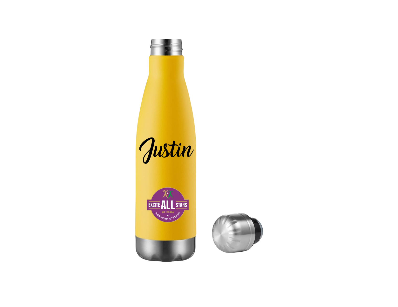 Customizable Water Bottle - Yellow