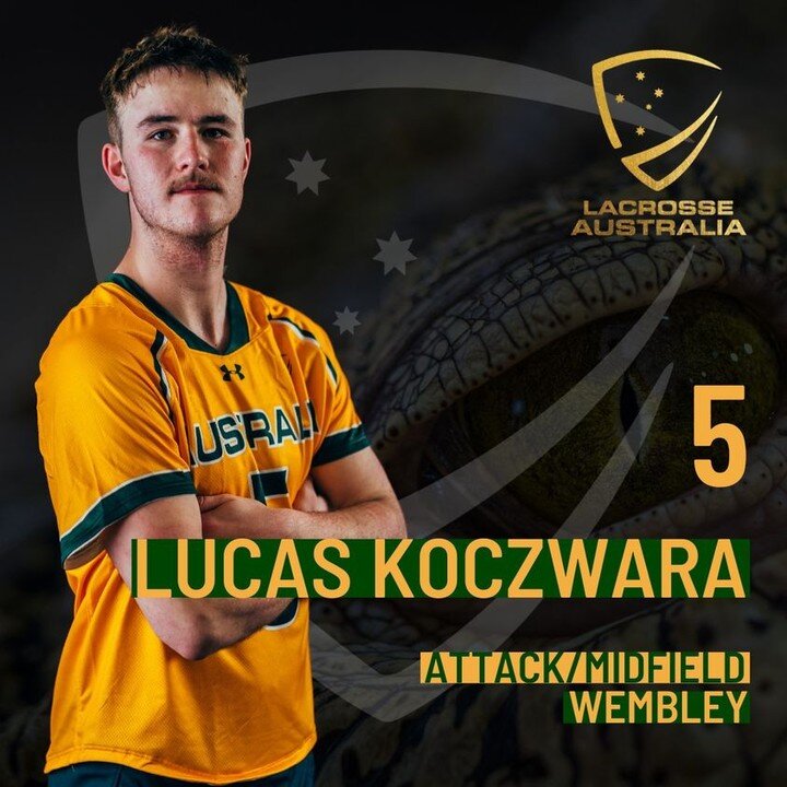 ALN Featured our Lil Koz last week. Get to know our young gun and Captain of the Under 21 Men's Team. 

Meet the second our the captains for the 2022 Australian U21 Men&rsquo;s team 🐊, attackman/midfielder Lucas Koczwara from the Wembley Lacrosse Cl