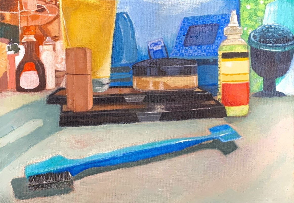 Self-Potrait (2021) | Acrylic on pre-stretched canvas