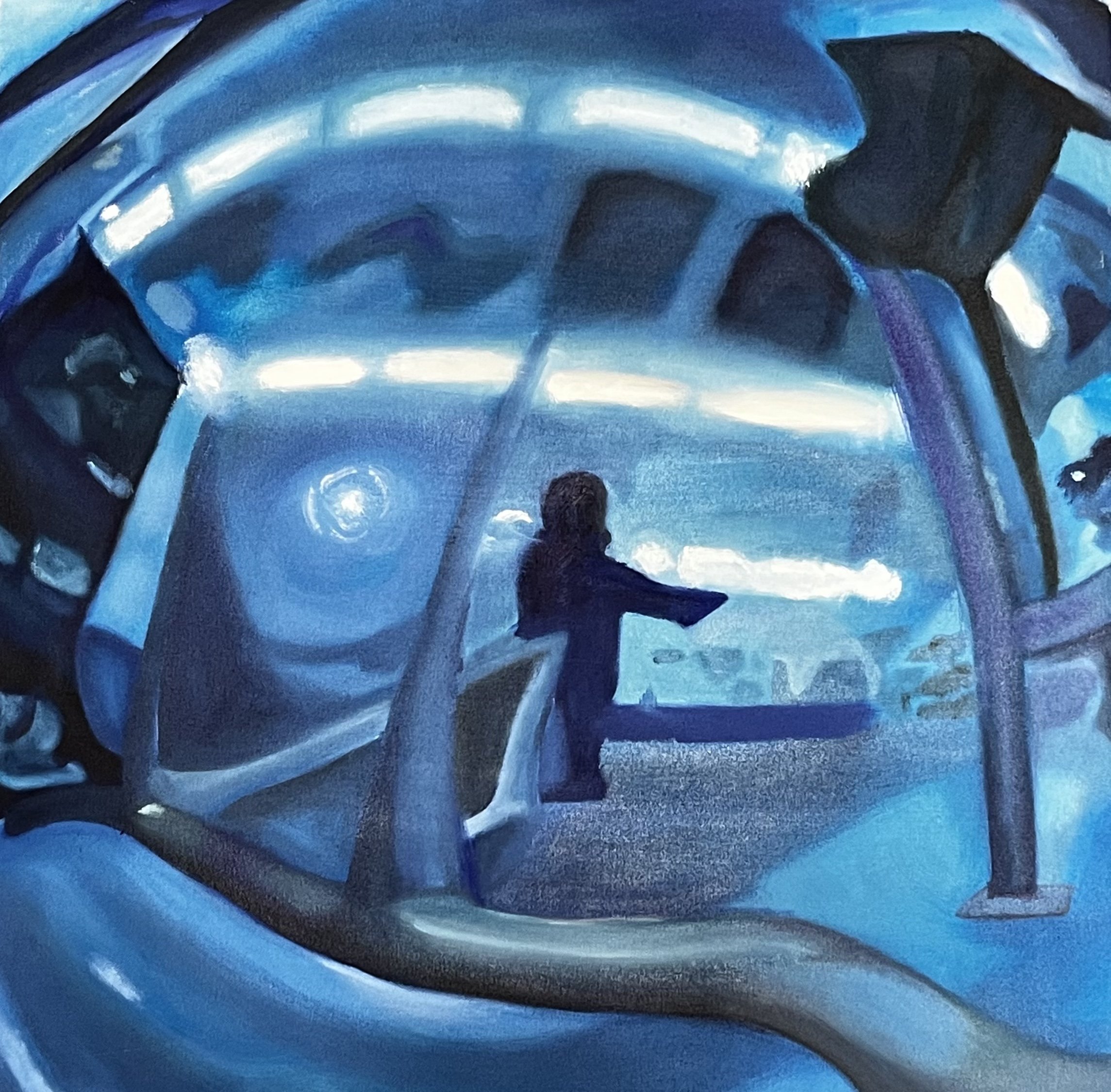 Fishbowl (2022) | Oil on stretched canvas