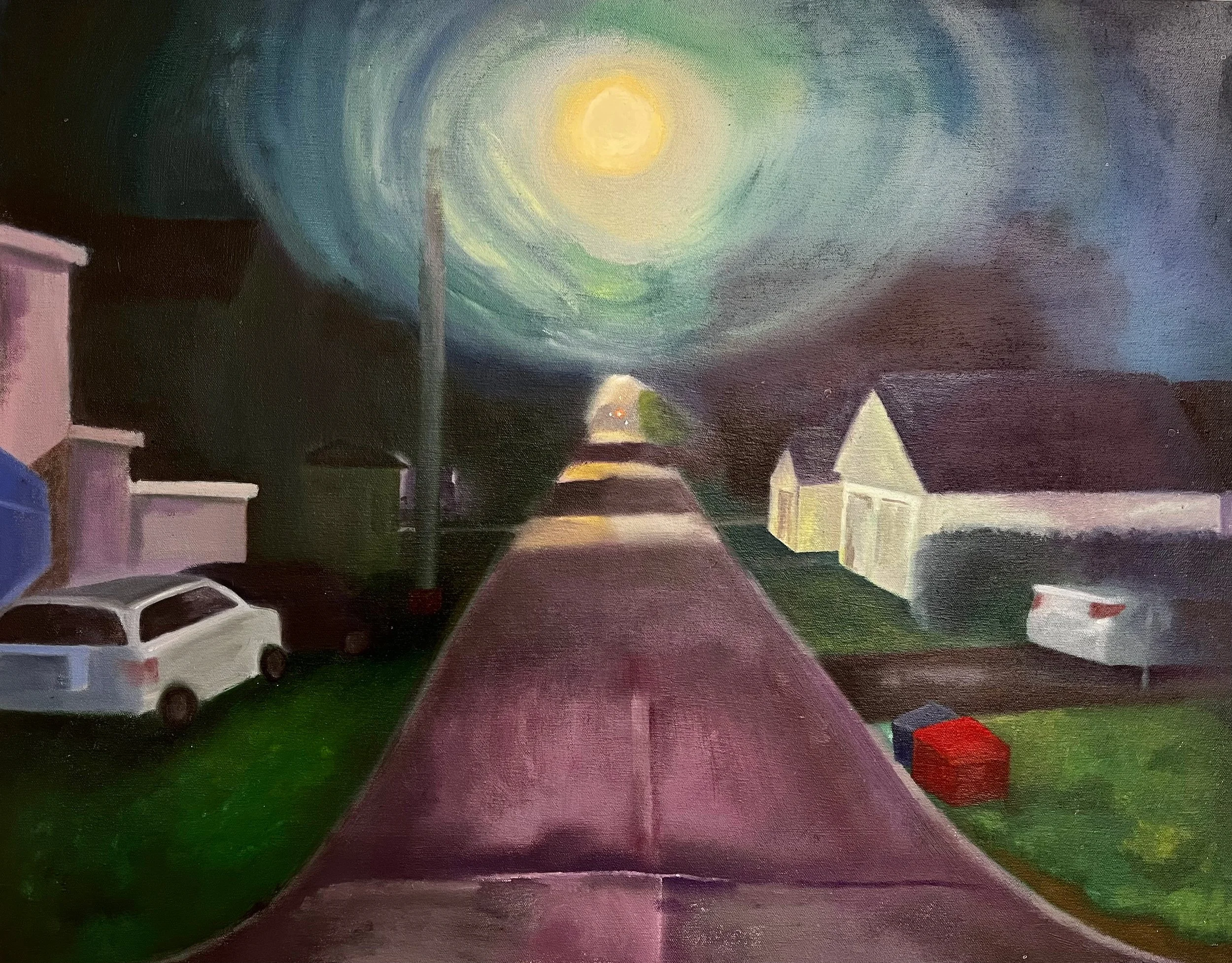 Kirkland Street Duo (2022) | Oil on stretched canvas