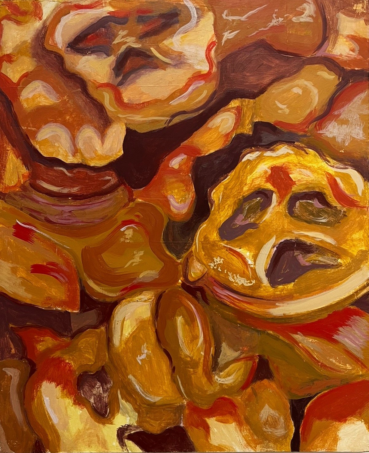 Bon Appetit (2021) | Egg tempera on built wood panel