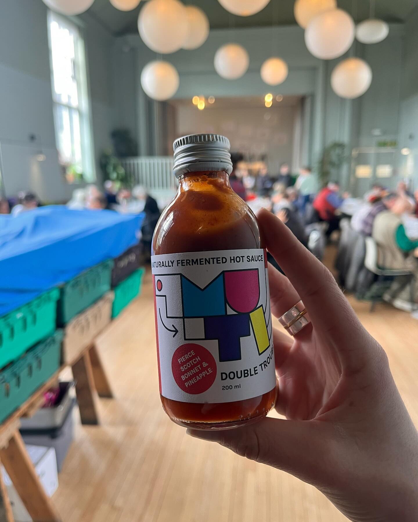 Celebrating #FoodWasteActionWeek with some of the fun surplus ingredients that we get donated 🍲 🥒 

1. Hot sauce donation from a supporter after a nearby pop-up event has been amazing for marinades for our proteins! Thank you Alexander! 

2.  A pri