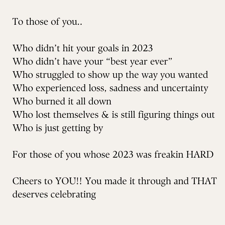 👏🏼Share this with someone who needs the reminder

#newyear #youdidwell #mindsetovereverything #celebrateyourself #newyear2024
