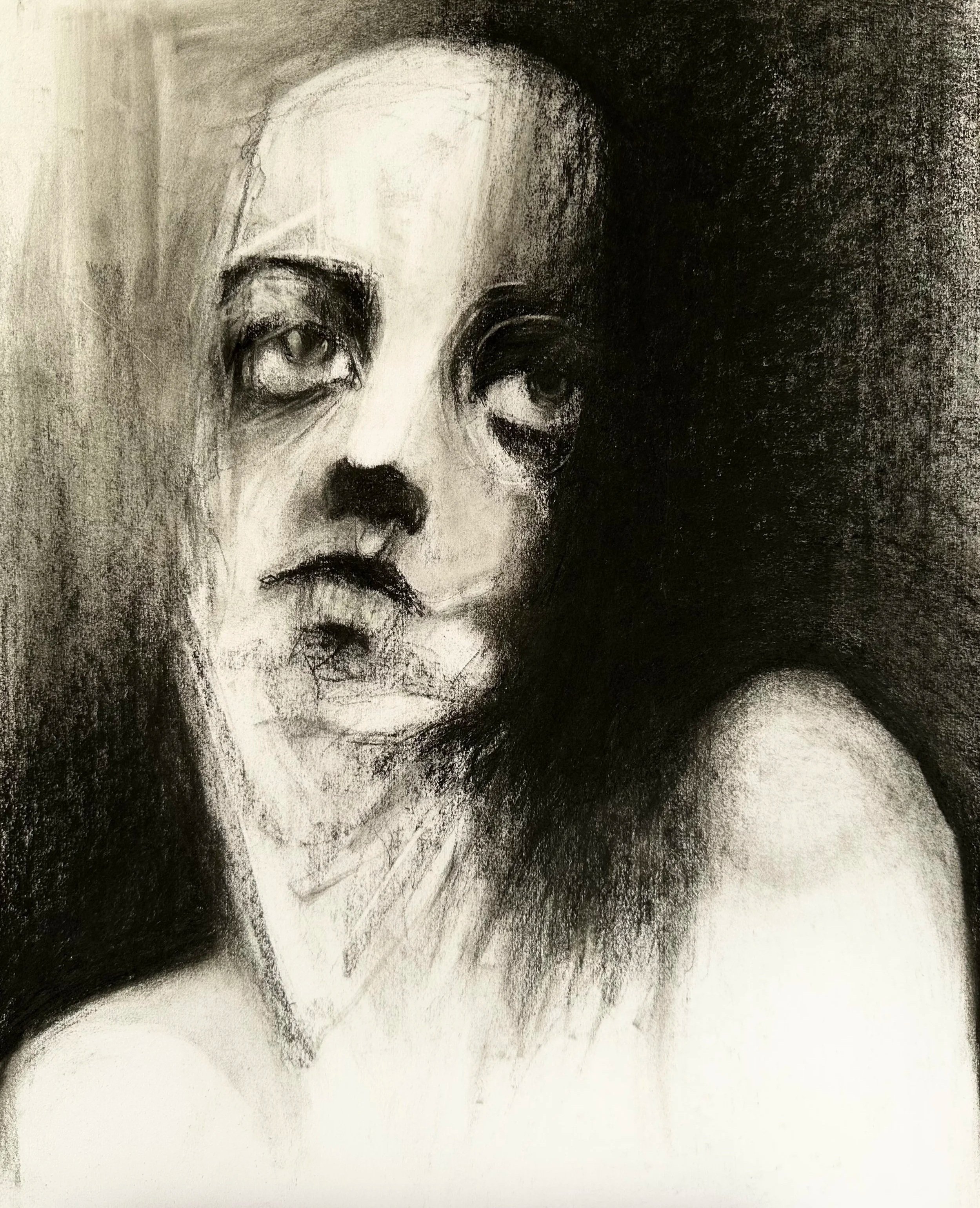 "eclipse." - Charcoal , 42x59.4cm